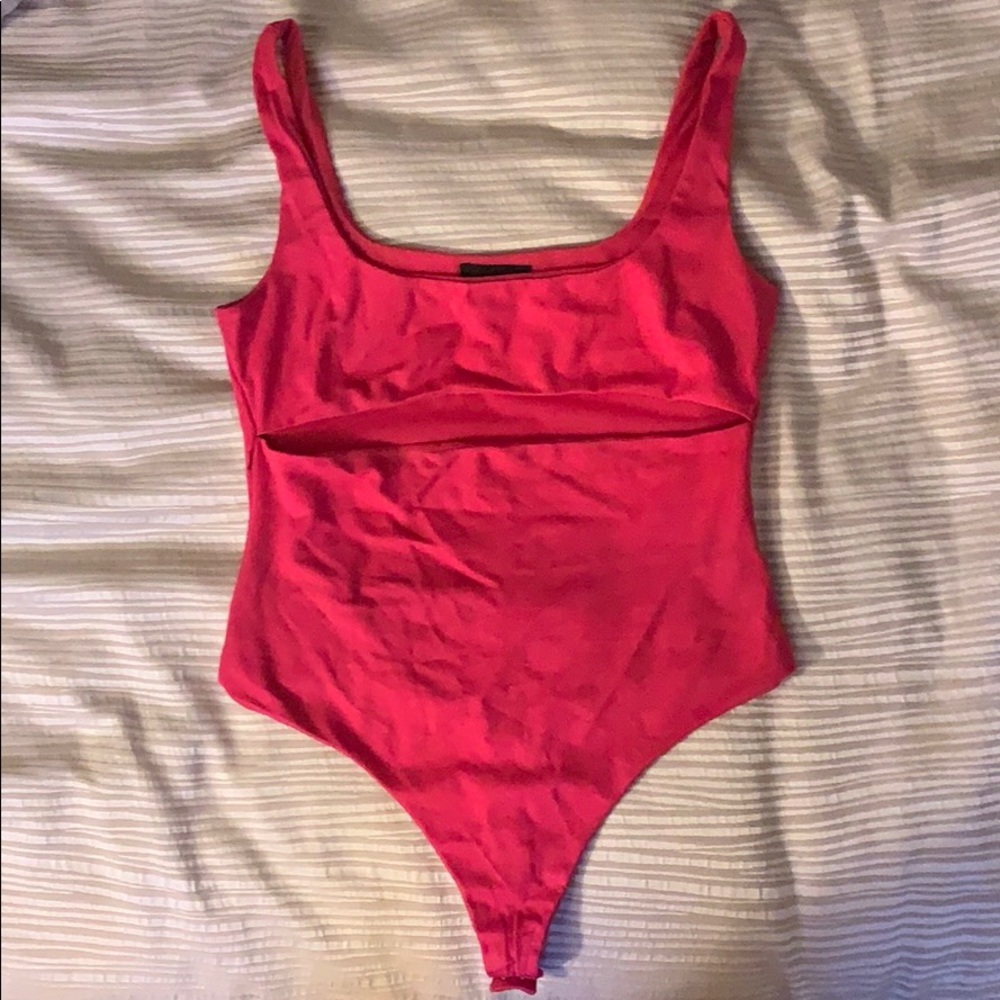 Hot pink bodysuit